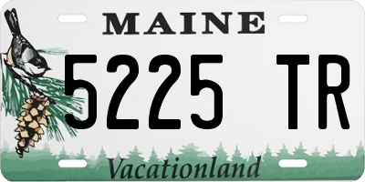 ME license plate 5225TR