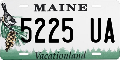 ME license plate 5225UA