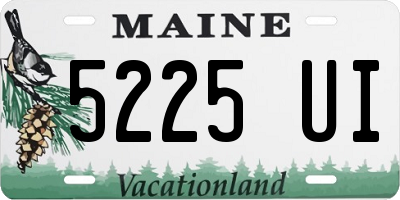 ME license plate 5225UI