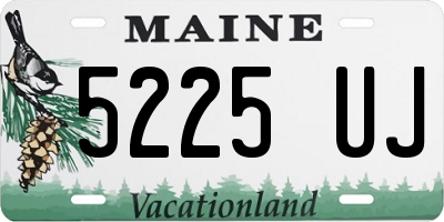 ME license plate 5225UJ