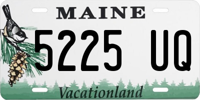 ME license plate 5225UQ