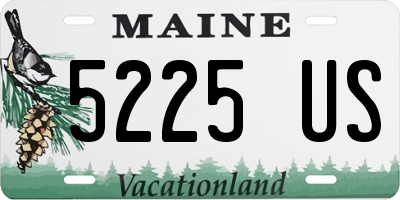 ME license plate 5225US