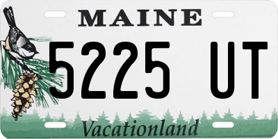 ME license plate 5225UT