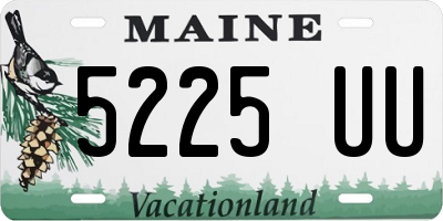 ME license plate 5225UU