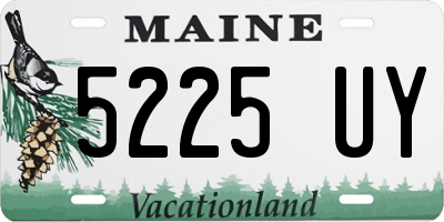 ME license plate 5225UY