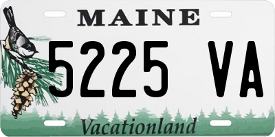 ME license plate 5225VA