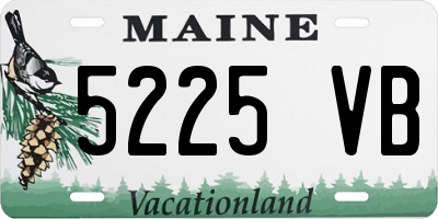ME license plate 5225VB