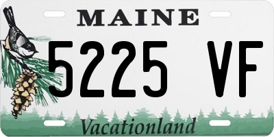 ME license plate 5225VF