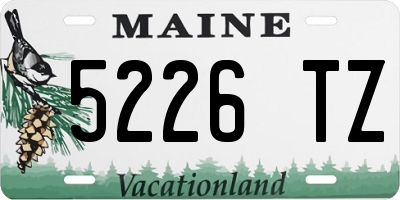 ME license plate 5226TZ