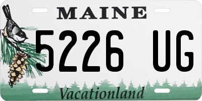 ME license plate 5226UG