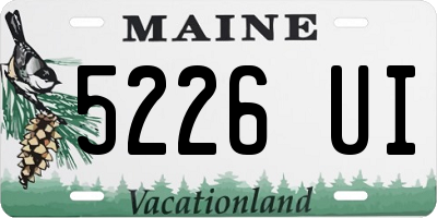 ME license plate 5226UI