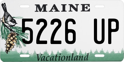 ME license plate 5226UP