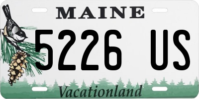 ME license plate 5226US