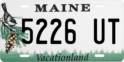 ME license plate 5226UT