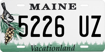 ME license plate 5226UZ