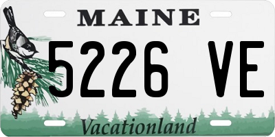 ME license plate 5226VE