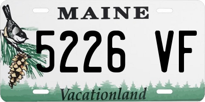 ME license plate 5226VF