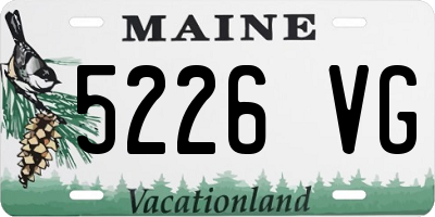 ME license plate 5226VG