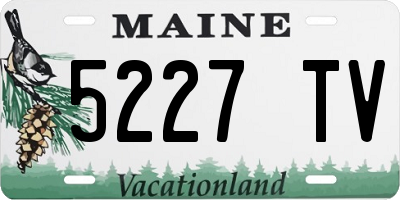 ME license plate 5227TV
