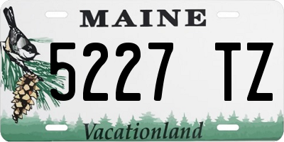 ME license plate 5227TZ