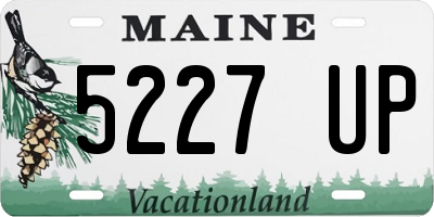 ME license plate 5227UP