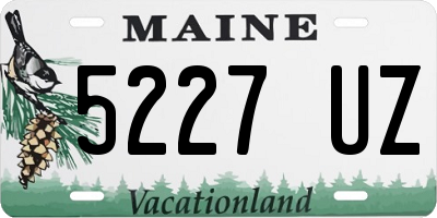 ME license plate 5227UZ