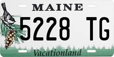 ME license plate 5228TG