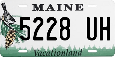 ME license plate 5228UH