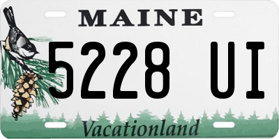 ME license plate 5228UI
