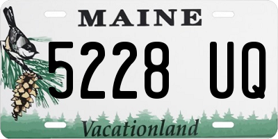 ME license plate 5228UQ