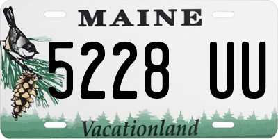 ME license plate 5228UU