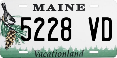 ME license plate 5228VD