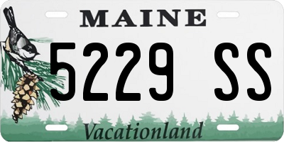 ME license plate 5229SS