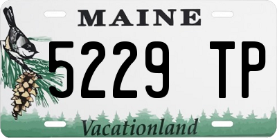 ME license plate 5229TP