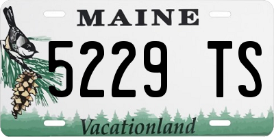ME license plate 5229TS