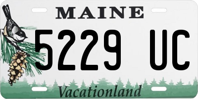 ME license plate 5229UC