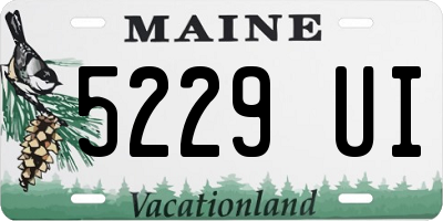 ME license plate 5229UI