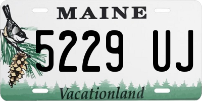 ME license plate 5229UJ