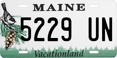 ME license plate 5229UN