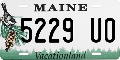 ME license plate 5229UO