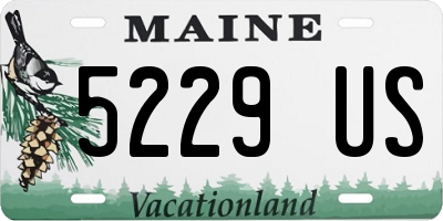 ME license plate 5229US