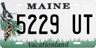 ME license plate 5229UT