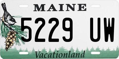 ME license plate 5229UW