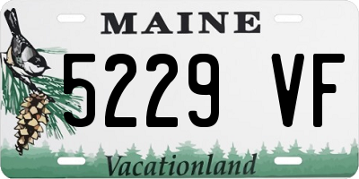 ME license plate 5229VF