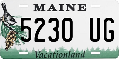 ME license plate 5230UG