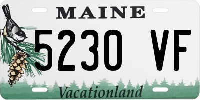 ME license plate 5230VF