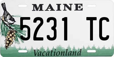 ME license plate 5231TC
