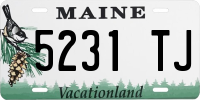 ME license plate 5231TJ