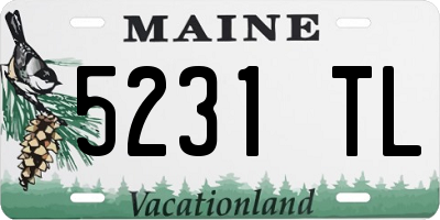 ME license plate 5231TL