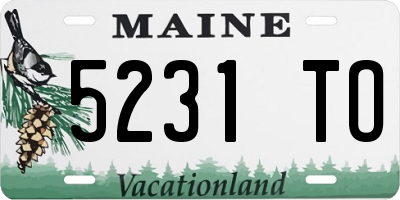 ME license plate 5231TO